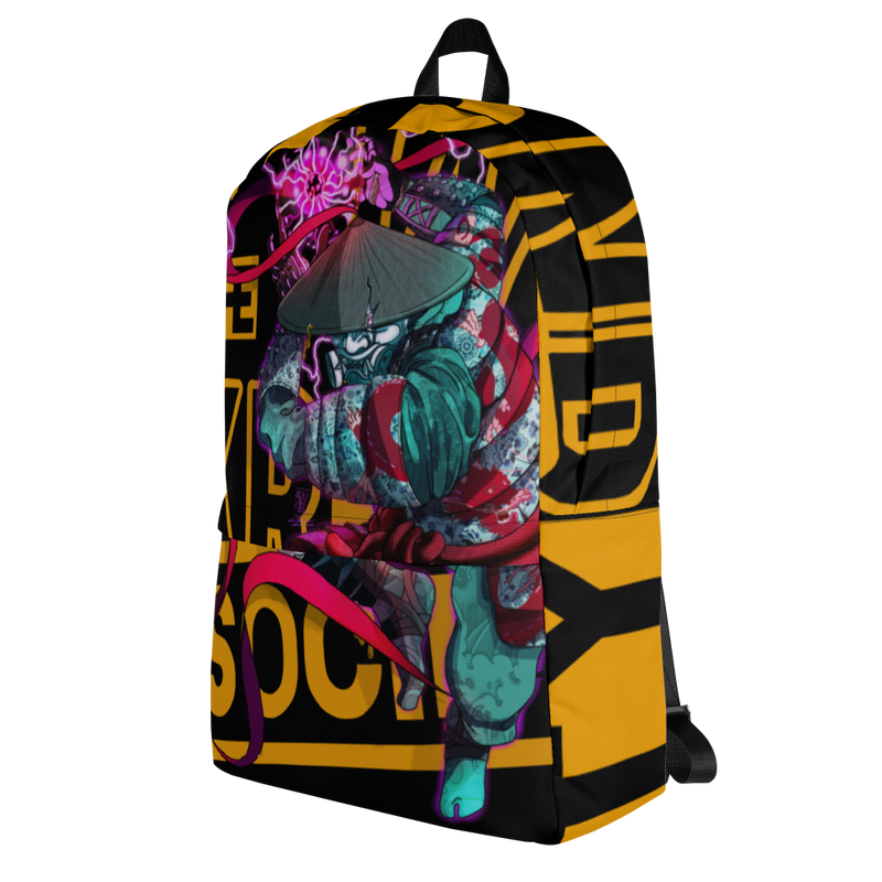 Krownd Society Limited "Porcelain Samurai "Edition DTG Backpack