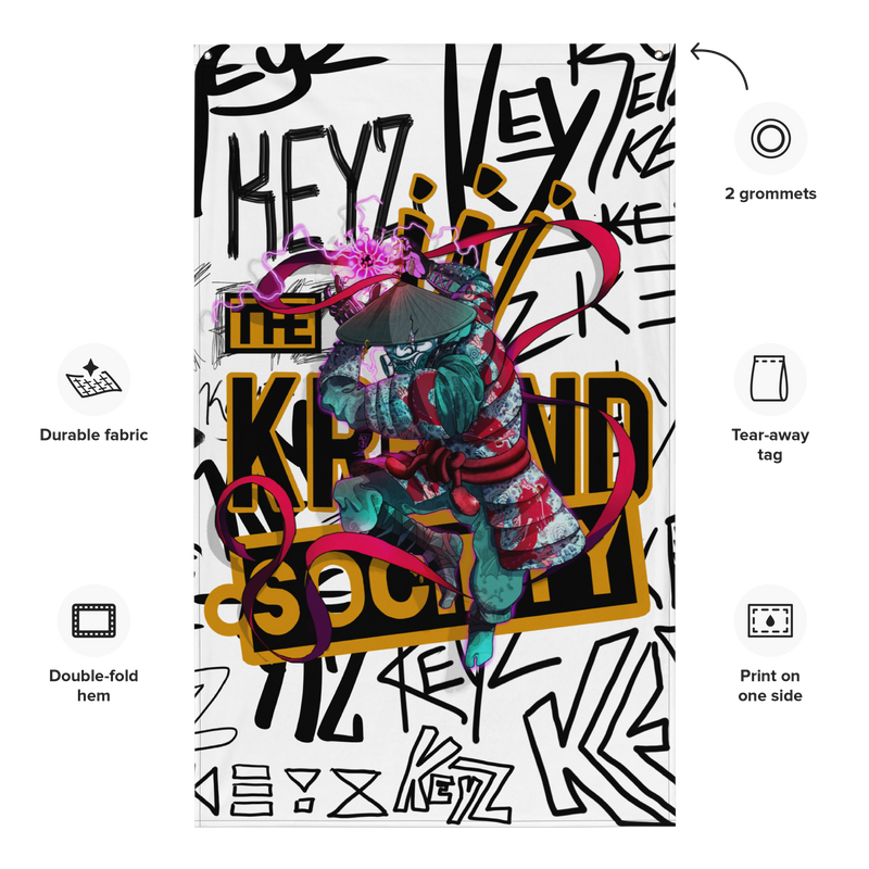 Porcelain Samurai Flag