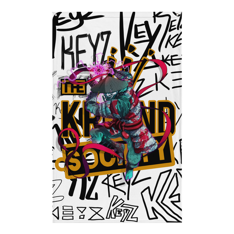 Porcelain Samurai Flag