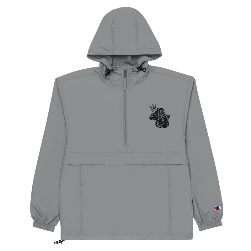 Wrapped Embroidered Champion Packable Jacket