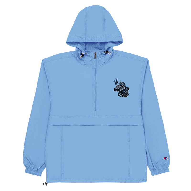 Wrapped Embroidered Champion Packable Jacket