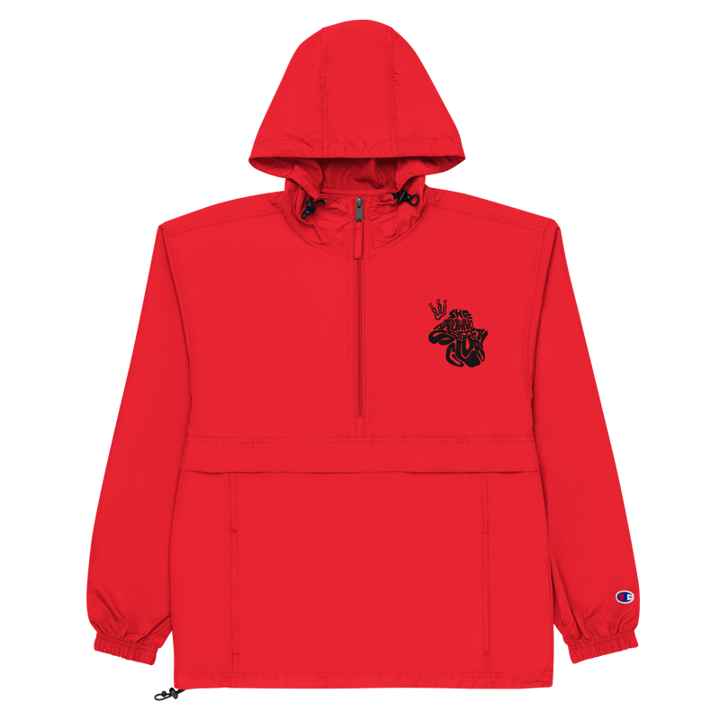 Wrapped Embroidered Champion Packable Jacket