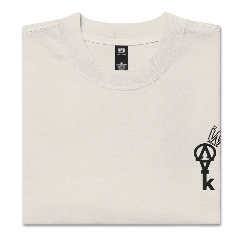 Krownd Key Oversized faded t-shirt