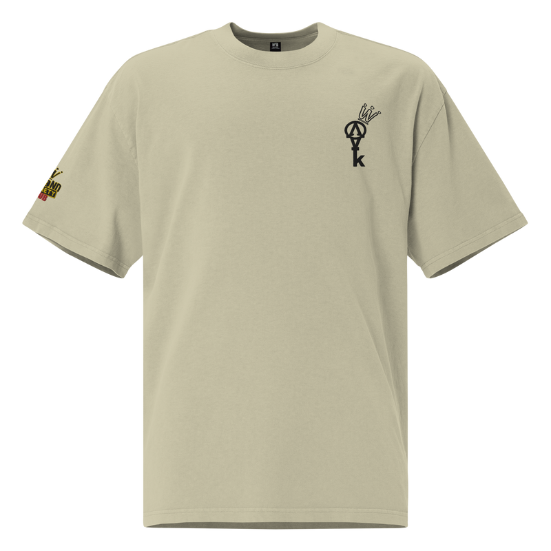 Krownd Key Oversized faded t-shirt