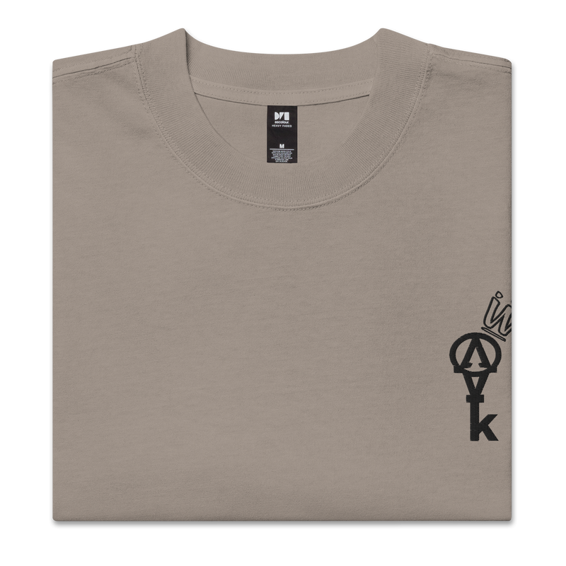 Krownd Key Oversized faded t-shirt