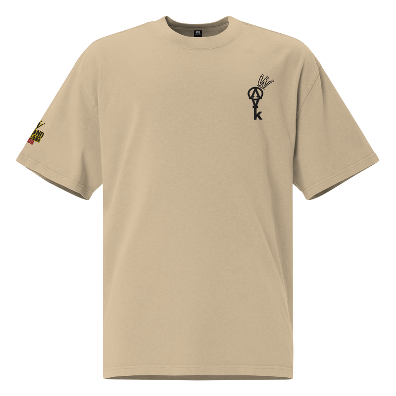 Krownd Key Oversized faded t-shirt