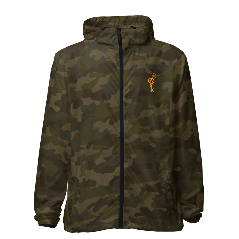 WRAPPED lightweight Camo zip up windbreaker (10 made)