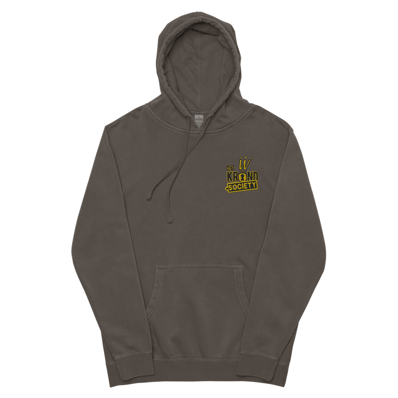 Krownd Club pigment-dyed hoodie