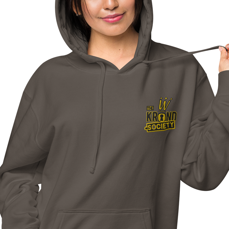 Krownd Club pigment-dyed hoodie