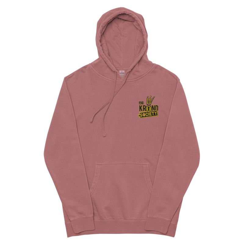 Krownd Club pigment-dyed hoodie