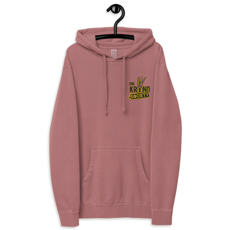 Krownd Club pigment-dyed hoodie