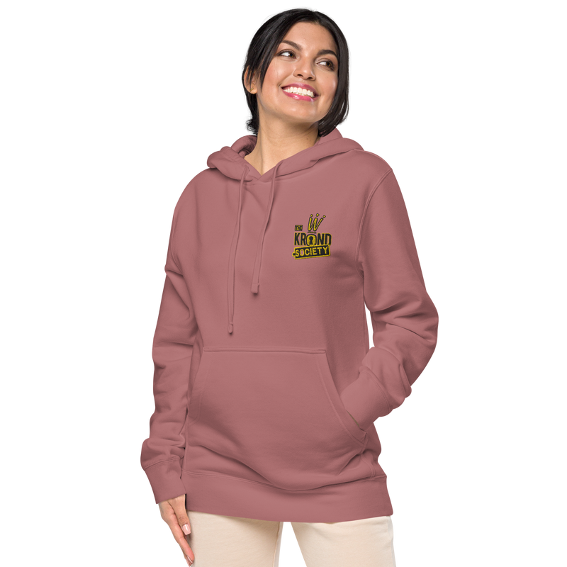 Krownd Club pigment-dyed hoodie