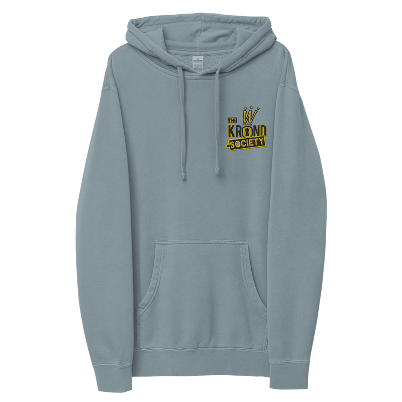 Krownd Club pigment-dyed hoodie