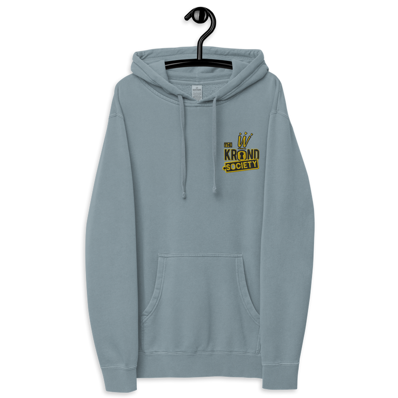 Krownd Club pigment-dyed hoodie