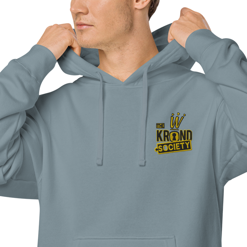 Krownd Club pigment-dyed hoodie